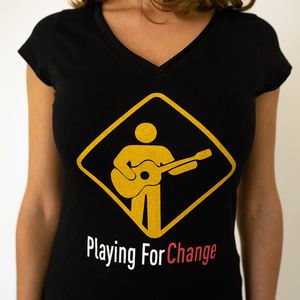 Organic Women's Playing For Change With Logo T-Shirt