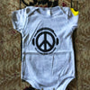 Kids Peace Through Music Bodysuit Babies | Grey