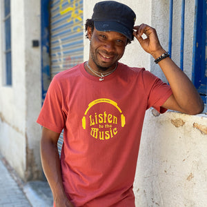 Listen To The Music Rust T-Shirt | unisex
