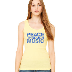 Peace Through Music Yellow Tank